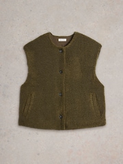 White Stuff Green Borg Gilet - Image 5 of 6