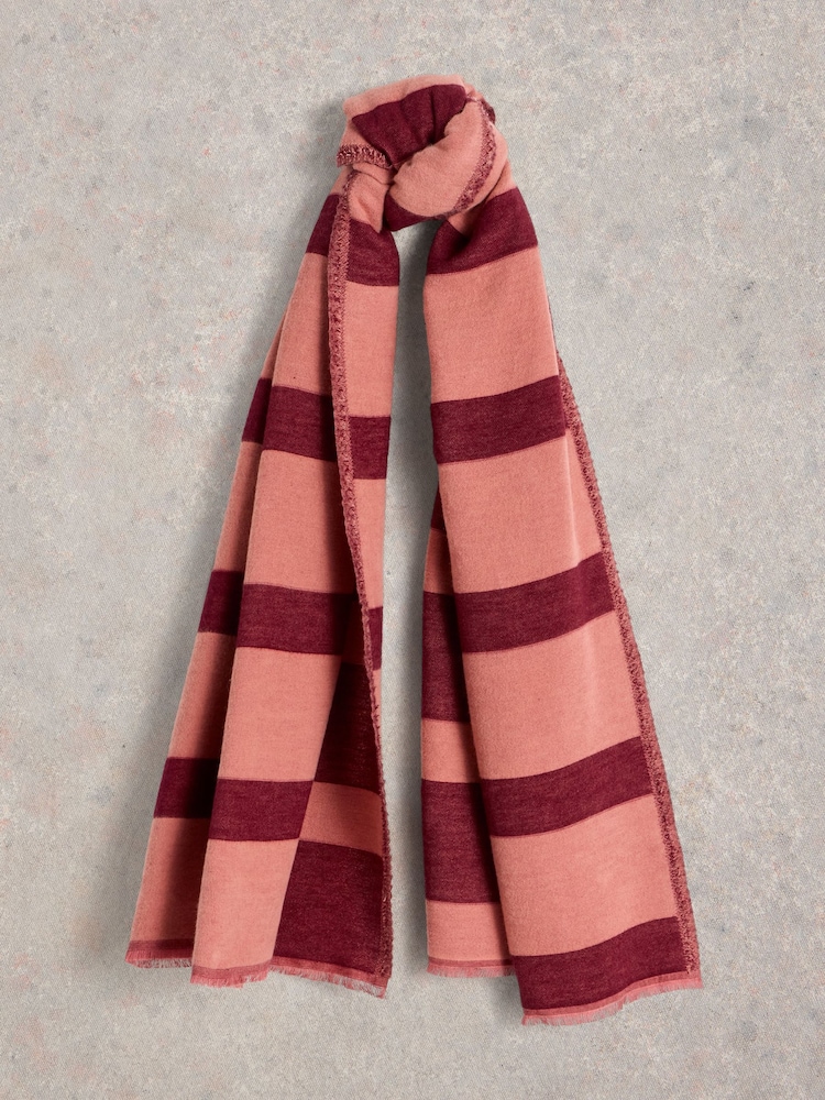 White Stuff Pink Selma Midweight Scarf - Image 1 of 3