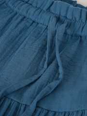 White Stuff Blue Seema Double Cloth Skirt - Image 6 of 6