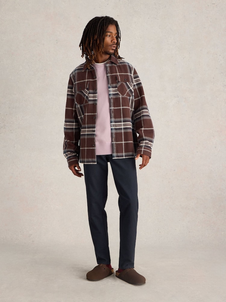 White Stuff Brown Darwen Check Overshirt - Image 1 of 6 White Stuff Brown Darwen Check Overshirt - Image 1 of 6