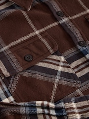White Stuff Brown Darwen Check Overshirt - Image 6 of 6