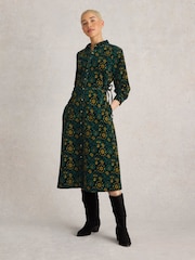 White Stuff Black Jade Cord Shirt Dress - Image 1 of 6