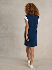White Stuff Blue Maple Denim Jersey Pinny Dress - Image 2 of 6