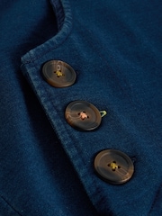 White Stuff Blue Maple Denim Jersey Pinny Dress - Image 6 of 6