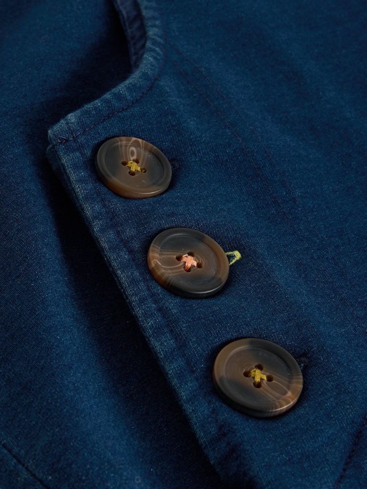 White Stuff Blue Maple Denim Jersey Pinny Dress - Image 6 of 6