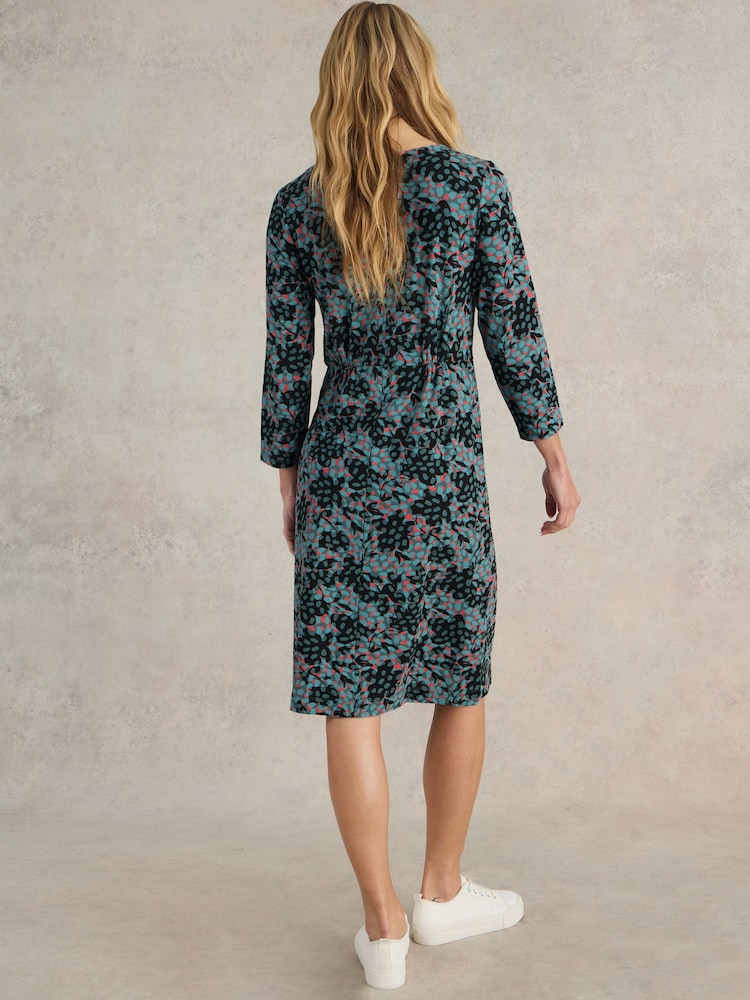 White Stuff Green Tallie Jersey Dress - Image 2 of 6