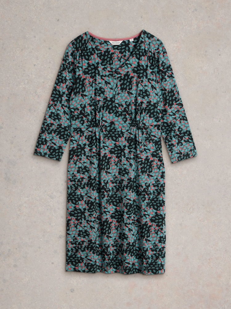 White Stuff Green Tallie Jersey Dress - Image 6 of 6