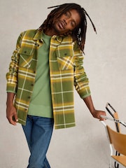 White Stuff Green Darwen Check Overshirt - Image 3 of 6