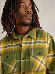 White Stuff Green Darwen Check Overshirt - Image 4 of 6