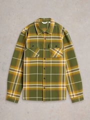 White Stuff Green Darwen Check Overshirt - Image 5 of 6
