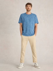 White Stuff Blue Floral Printed T-Shirt - Image 1 of 6