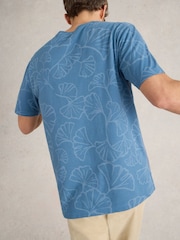 White Stuff Blue Floral Printed T-Shirt - Image 2 of 6