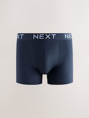 Navy Bright Contrast Waistband Rich Trunk Boxers 10 Pack - Image 10 of 14