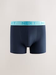 Navy Bright Contrast Waistband Rich Trunk Boxers 10 Pack - Image 11 of 14
