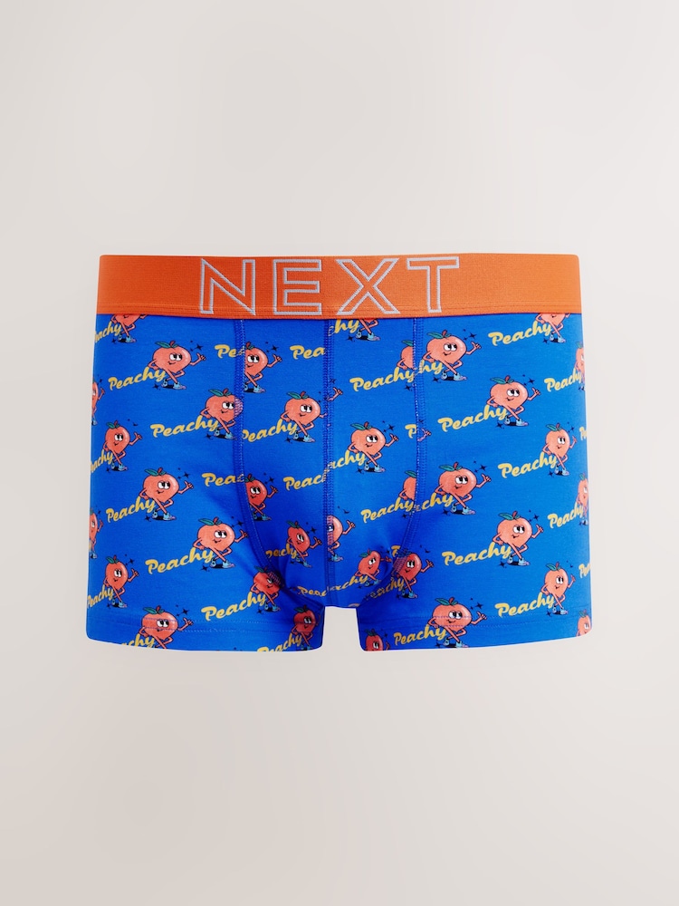 Bright Blue/Green Fruit Print Hipsters Boxers 4 Pack - Image 2 of 10