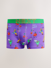 Bright Blue/Green Fruit Print Hipsters Boxers 4 Pack - Image 4 of 10