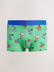Bright Blue/Green Fruit Print Hipsters Boxers 4 Pack - Image 5 of 10