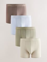 Azul/neutro/verde - Signature Cotton Rich Boxers 4 Pack - Imagen 1 de 11
