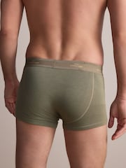 Azul/neutro/verde - Signature Cotton Rich Boxers 4 Pack - Imagen 4 de 11