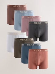 Neutral Tones 8 pack A-Front Boxers - Image 1 of 12