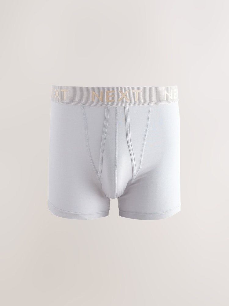 Neutral Tones 8 pack A-Front Boxers - Image 4 of 12