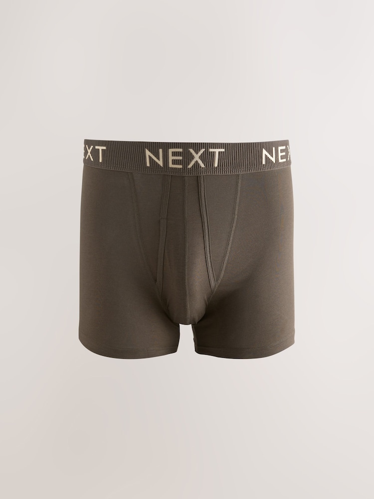 Neutral Tones 8 pack A-Front Boxers - Image 5 of 12