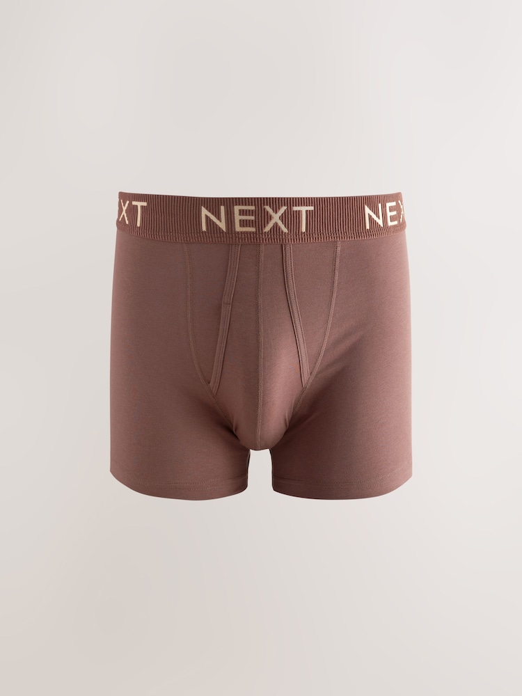 Neutral Tones 8 pack A-Front Boxers - Image 8 of 12