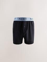 Black Bright Waistband 10 pack Loose Boxers 5 Pack - Image 10 of 14
