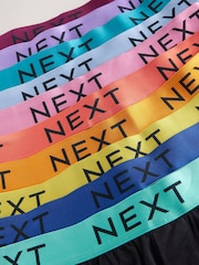 Black Bright Waistband 10 pack Loose Boxers 5 Pack - Image 13 of 14
