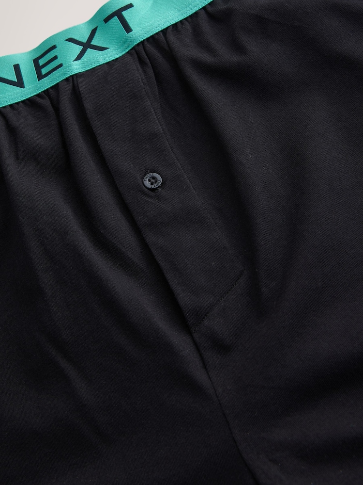 Black Bright Waistband 10 pack Loose Boxers 5 Pack - Image 14 of 14