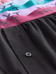 Black Bright Waistband 10 pack Loose Boxers 5 Pack - Image 15 of 15