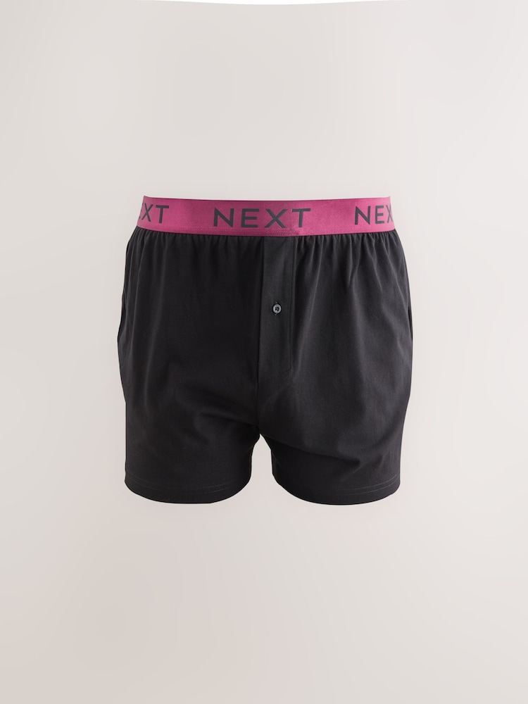Black Bright Waistband 10 pack Loose Boxers - Image 2 of 15 Black Bright Waistband 10 pack Loose Boxers - Image 2 of 15