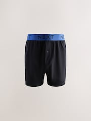 Black Bright Waistband 10 pack Loose Boxers 5 Pack - Image 6 of 14