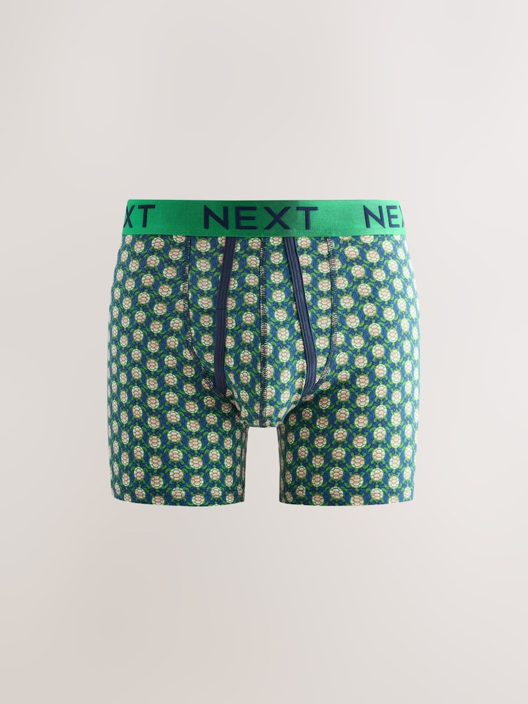 Marineblau, Meeresleben, Geo - Animal - Boxershorts mit A-Front, 4er-Pack - Image 3 of 7