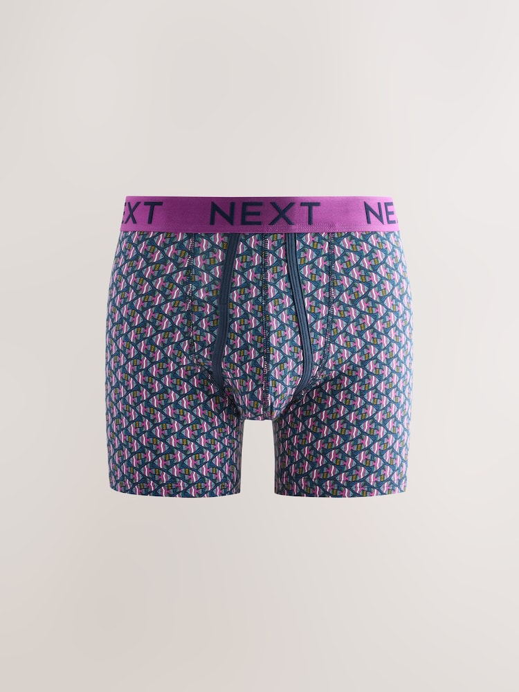 Marineblau, Meeresleben, Geo - Animal - Boxershorts mit A-Front, 4er-Pack - Image 4 of 7