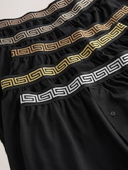 Taillenbund in Schwarz-Metallic - 5er-Pack - Loose Boxers - Bild 8 von 9