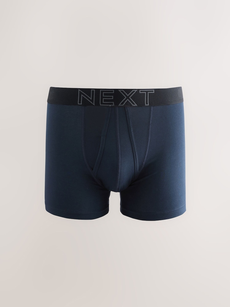 Navy Bright Bold Colour Waistband 10 pack A-Front Boxers - Image 12 of 14