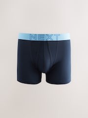 Cós em cor azul marinho brilhante e ousado - Pacote 10 - Boxers A-Front - Imagem 2 de 14