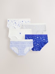 Blue/White hipster briefs 5 pack (2-16yrs) - Image 1 of 9