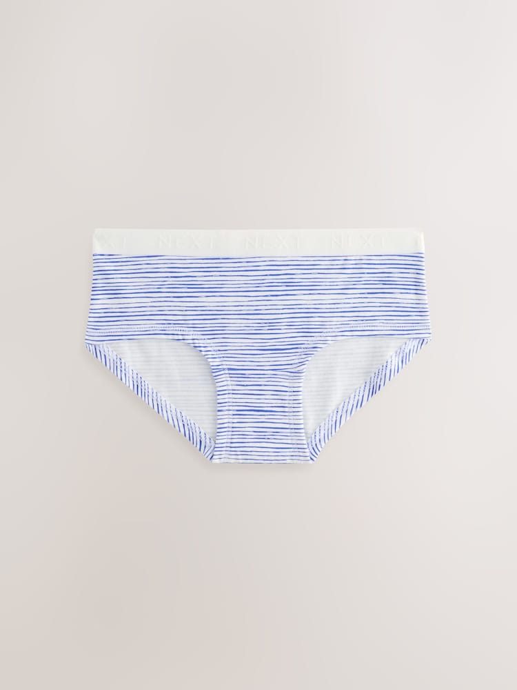 Blue/White hipster briefs 5 pack (2-16yrs) - Image 6 of 9