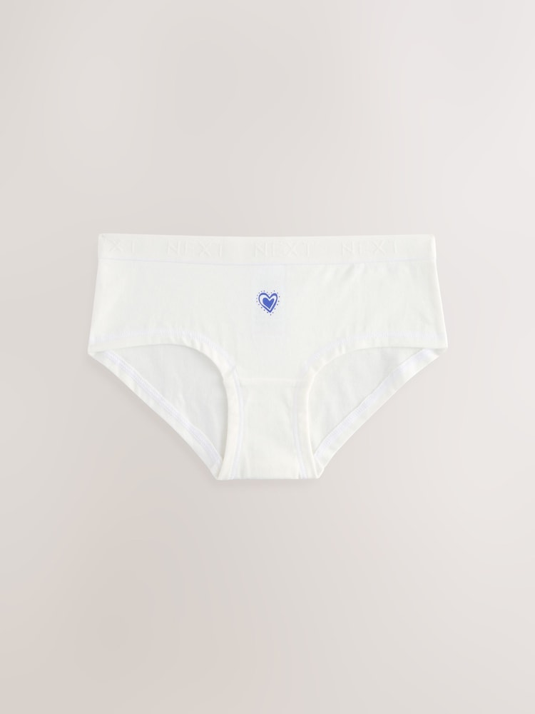 Blue/White hipster briefs 5 pack (2-16yrs) - Image 7 of 9