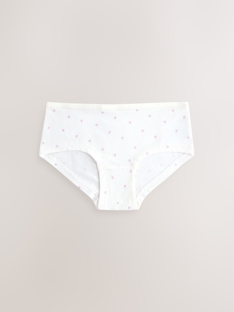 Pink/Cream hipster briefs 5 pack (2-16yrs) - Image 2 of 9
