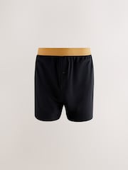 Black Blue/Green/Orange Waistbands 5 Pack Loose Boxers 5 Pack - Image 4 of 9