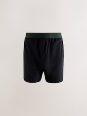 Black Blue/Green/Orange Waistbands 5 Pack Loose Boxers 5 Pack - Image 6 of 9