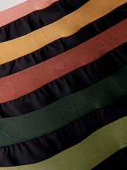 Black Blue/Green/Orange Waistbands 5 Pack Loose Boxers 5 Pack - Image 8 of 9