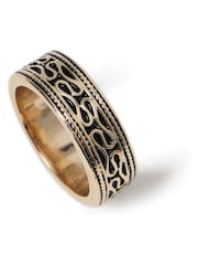 Gold Tone Antique Engraved Ring - Image 5 of 6