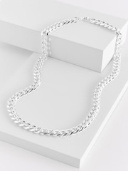 Premium Silver Tone Chain Necklace - Image 3 of 5