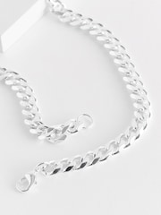 Premium Silver Tone Chain Necklace - Image 4 of 5
