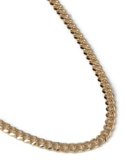 Premium Gold Tone 8MM Curb Chain Necklace - Image 2 of 2