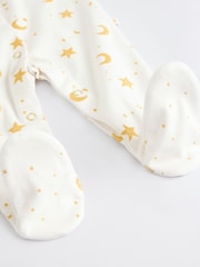Weiß - Eid/Ramadan Kareem – Baby-Schlafanzüge mit Kragen im 3er-Pack (0M.–2J.) - Bild 10 von 12